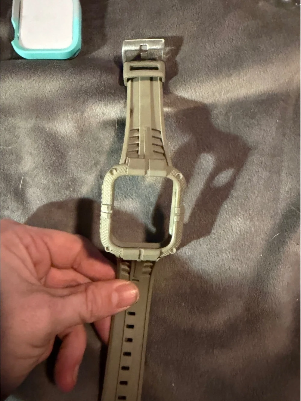 Set of Two Silicone Watch Bands with Protective Cases - Neon